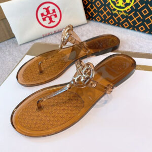 Tory Burch Mini Miller Flat Jelly Thong Sandals Women's Designer Sandals - Image 13
