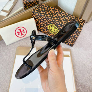 Tory Burch Mini Miller Flat Jelly Thong Sandals Women's Designer Sandals - Image 5
