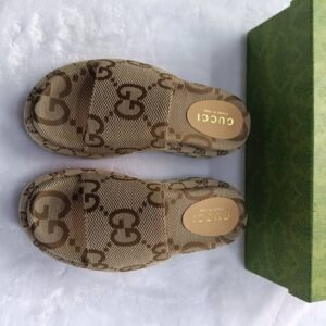 Gucci Women's Platform Slide Sandal GG Canvas - Image 3