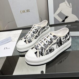 Embroidery Walk'n'Dior Sneaker Toile de Jouy Embroidered Cotton - Image 4