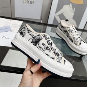 Embroidery Walk'n'Dior Sneaker Toile de Jouy Embroidered Cotton - Image 8