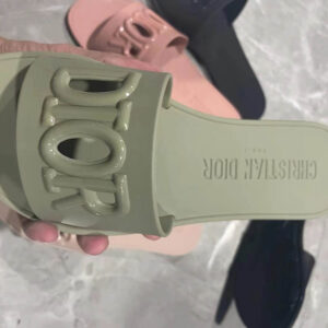 Dior Logo Hollow Out Slides Slippers Jelly Sandals - Image 2