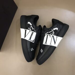 Valentino Low-top Calfskin Vl7n Sneaker With Bands for Man in Black - Image 7