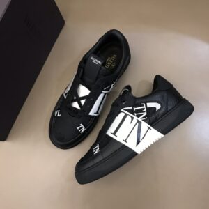 Valentino Low-top Calfskin Vl7n Sneaker With Bands for Man in Black - Image 6