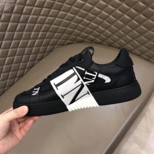 Valentino Low-top Calfskin Vl7n Sneaker With Bands for Man in Black - Image 8