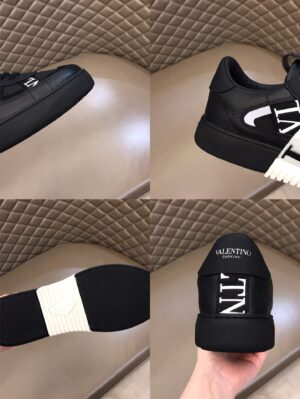 Valentino Low-top Calfskin Vl7n Sneaker With Bands for Man in Black - Image 9