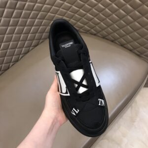 Valentino Low-top Calfskin Vl7n Sneaker With Bands for Man in Black - Image 3