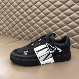 Valentino Low-top Calfskin Vl7n Sneaker With Bands for Man in Black - Image 4