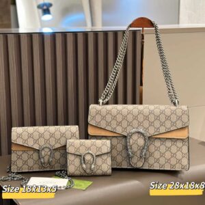 【3-Piece Bag Set】Gucci Dionysus Supreme Shoulder Bag - Image 9