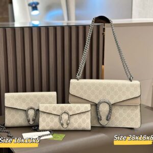 【3-Piece Bag Set】Gucci Dionysus Supreme Shoulder Bag - Image 7