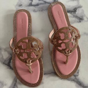 Tory Burch Rhinestone Women's Miller Knotted Sandals - Image 3