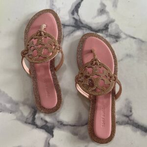 Tory Burch Rhinestone Women's Miller Knotted Sandals - Image 4