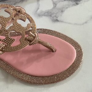 Tory Burch Rhinestone Women's Miller Knotted Sandals - Image 7