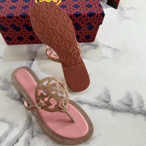 Tory Burch Rhinestone Women's Miller Knotted Sandals - Image 8