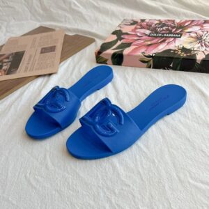 Dolce&Gabbana Bianca Interlock Beachwear Sliders Sandal for Women - Image 10