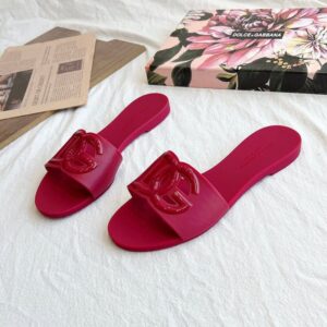 Dolce&Gabbana Bianca Interlock Beachwear Sliders Sandal for Women - Image 11