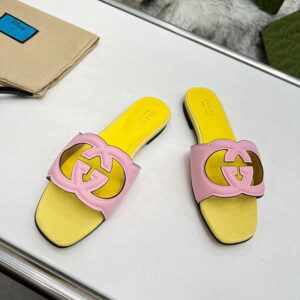 Gucci Suede Interlocking G Flat Sandals - Image 10
