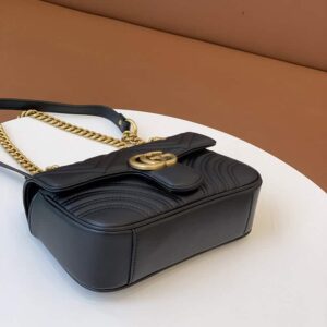 Gucci Marmont Flap Leather Crossbody Bag 22x13x6cm - Image 11