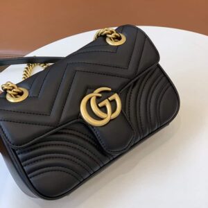 Gucci Marmont Flap Leather Crossbody Bag 22x13x6cm - Image 7