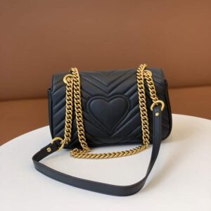 Gucci Marmont Flap Leather Crossbody Bag 22x13x6cm - Image 6