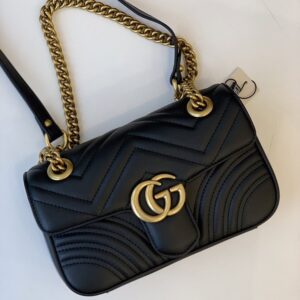 Gucci Marmont Flap Leather Crossbody Bag 22x13x6cm - Image 5