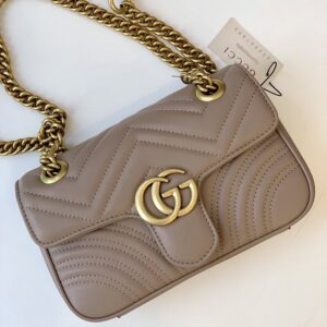 Gucci Marmont Flap Leather Crossbody Bag 22x13x6cm - Image 3