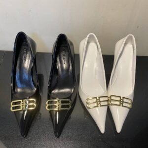 Genuine Leather Balenciaga Square Knife BB 7.5cm Pump