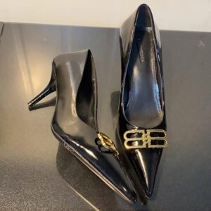 Genuine Leather Balenciaga Square Knife BB 7.5cm Pump - Image 4