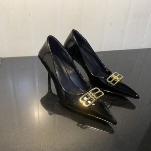 Genuine Leather Balenciaga Square Knife BB 7.5cm Pump - Image 5
