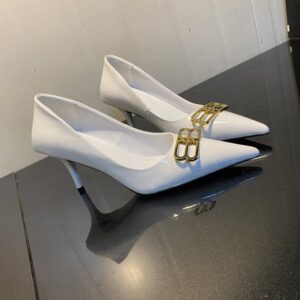 Genuine Leather Balenciaga Square Knife BB 7.5cm Pump - Image 6