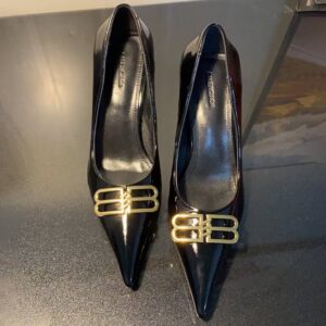Genuine Leather Balenciaga Square Knife BB 7.5cm Pump - Image 8