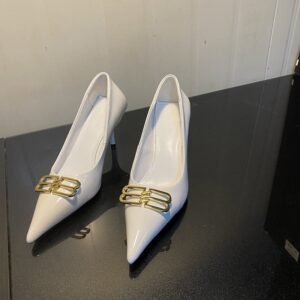 Genuine Leather Balenciaga Square Knife BB 7.5cm Pump - Image 3