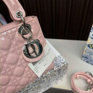 DIOR Luxury Designer Handbags Small Lady Dior My ABCDior Bag Pink for Women - Image 7