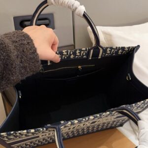 Dior Luxury Designer Book Tote Handbags with the Dior Oblique Motif - Image 7