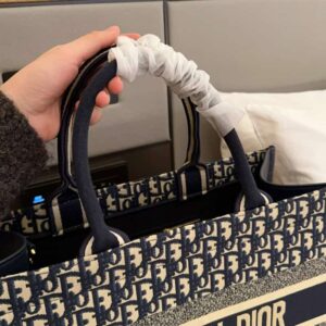 Dior Luxury Designer Book Tote Handbags with the Dior Oblique Motif - Image 8