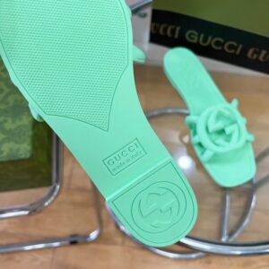 Gucci Women's Interlocking G Slide Jelly Sandal - Image 6