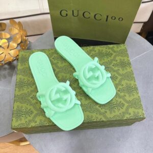 Gucci Women's Interlocking G Slide Jelly Sandal - Image 5