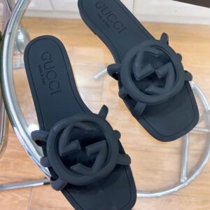 Gucci Women's Interlocking G Slide Jelly Sandal - Image 16