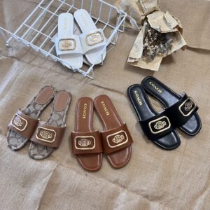 Coach Evy Sandal In Signature Jacquard
