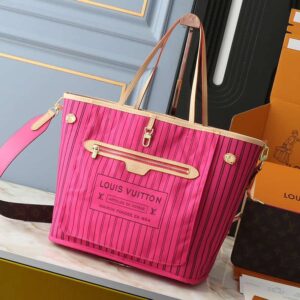 Louis Vuitton Neverfull Monogram Canvas Designer Tote Handbags - Image 7