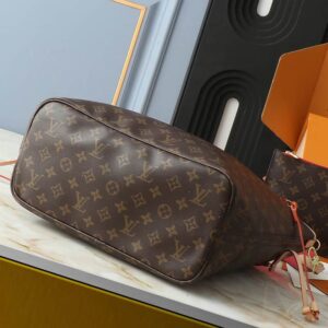Louis Vuitton Neverfull Monogram Canvas Designer Tote Handbags - Image 13